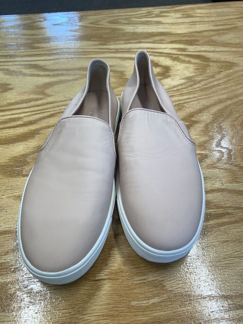 Vince Blair Sneaker Women's 7.5 M Pink Leather Slip-On Low Top Comfort Shoes S66